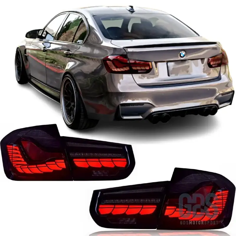 Feux arrière OLED 3D Dynamique Light Bar Fumé Noir pour BMW Série 3 F30
