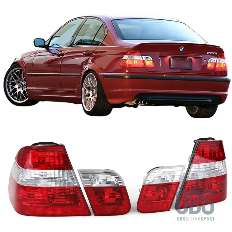 Feux Arrières Cristal Blanc pour BMW Série 3 E46 Berline Phase 2 de 2001/2005