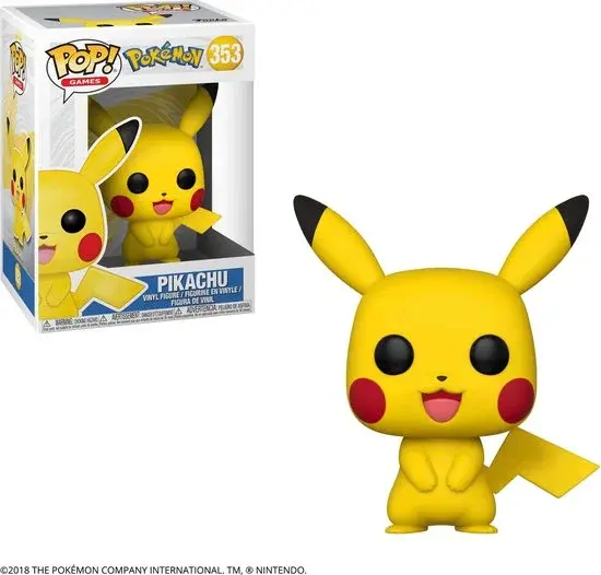 Figurine en vinyle Funko Pikachu 353 Pokémon jaune