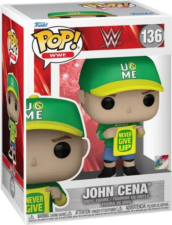 Funko Pop WWE John Cena Never Give Up 136 - Nouveau Outlet
