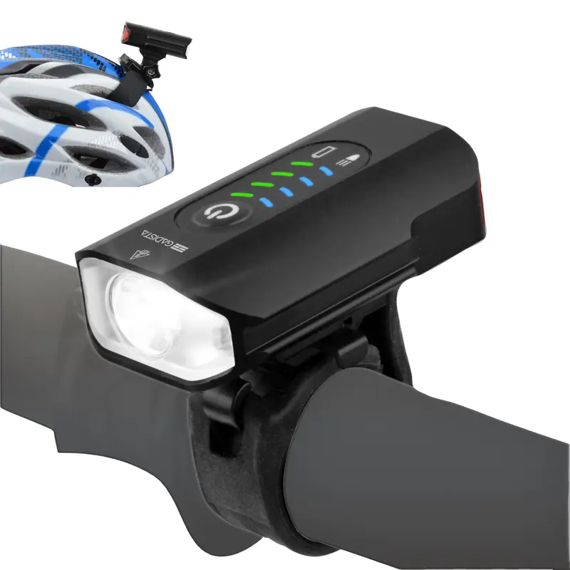 Gadista Éclairage Vélo 2en1 LED USB 600 Lumens - Nouvelle Sortie