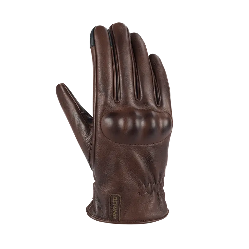 GANTS BERING CUIR ZACK MARRON