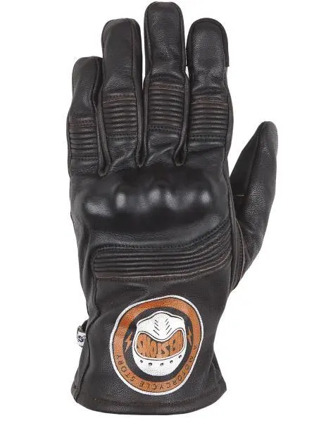 GANTS CUIR HELSTONS PISTE ETE MARRON NOIR