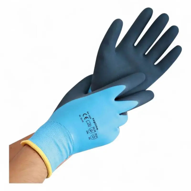 Gants de protection contre le froid Wet Protect hiver avec revêtement latex 12 paires