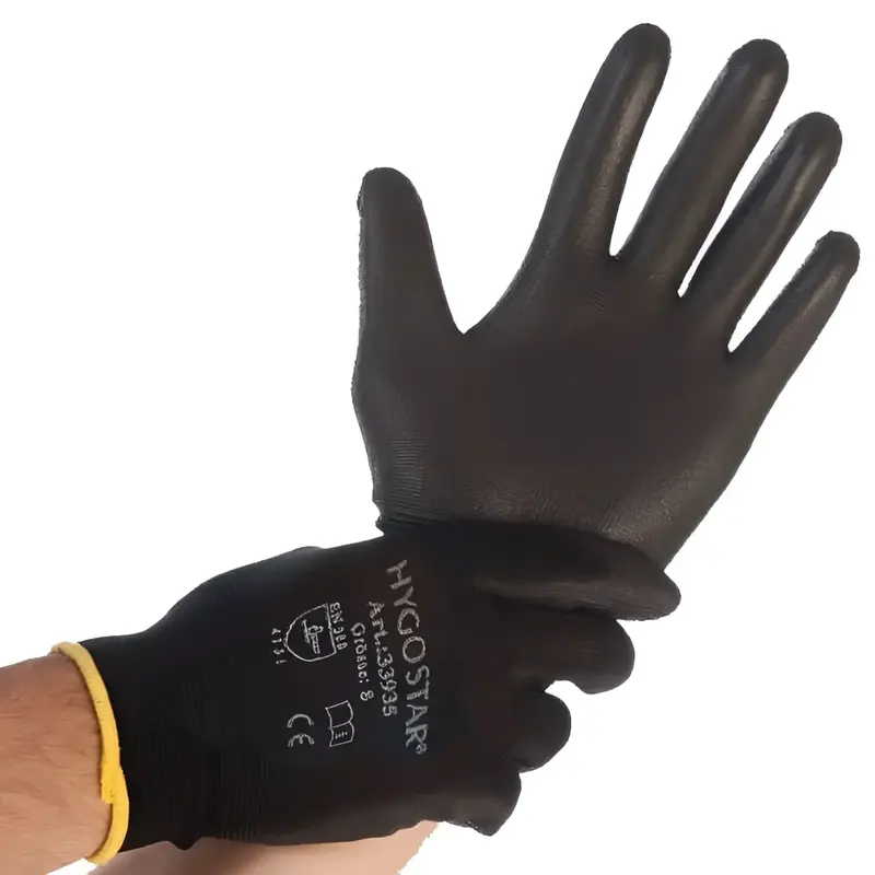 Gants de travail Hygostar Black Ace