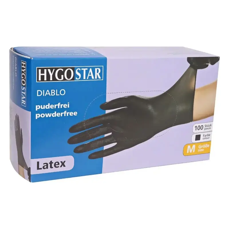 Gants en latex Hygostar "Diablo" 100 pièces