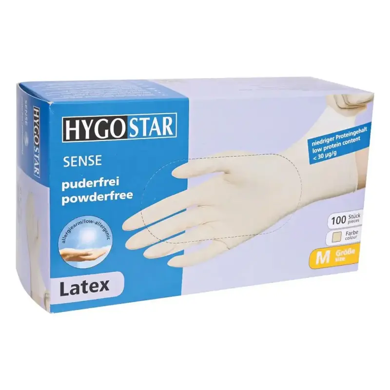 Gants en latex Hygostar "Sense" 100 pièces