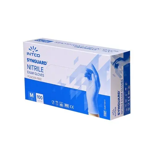 Gants en nitrile INTCO Synguard XL – 1 000 pièces, bleus | Sans poudre | Neufs