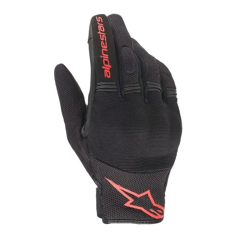 GANTS ETE ALPINESTARS COPPER NOIR ROUGE FLUO
