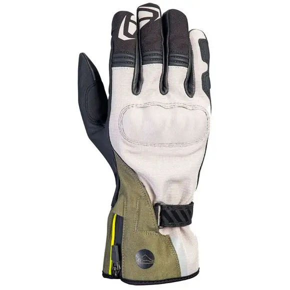 GANTS IXON LOKI MI-SAISON GREGE KAKI NOIR
