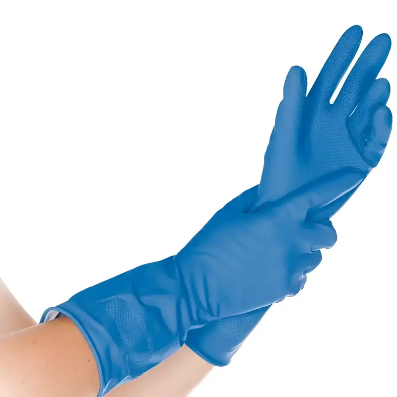 Gants ménagers Hygonorm Bettina Soft bleus 12 paires