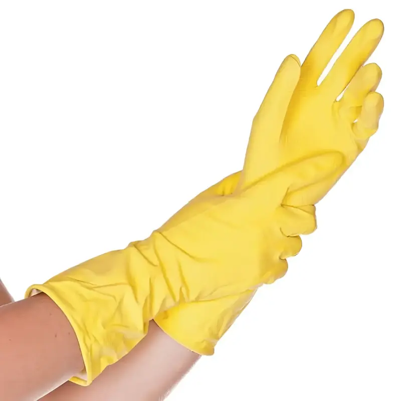 Gants ménagers HYGOSTAR Bettina Soft jaune 12 paires