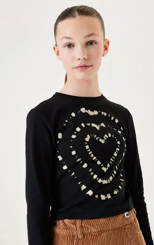 Garcia | T-shirt manches longues à imprimé poitrine | Filles | 140/146