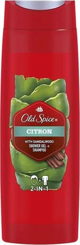 Gel douche et shampoing Old Spice Citron 400ml - Nouveau Outlet