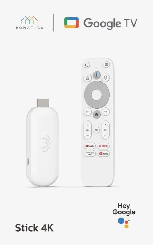 Google TV Stick 4K UHD Chromecast Blanc - Neuf Outlet
