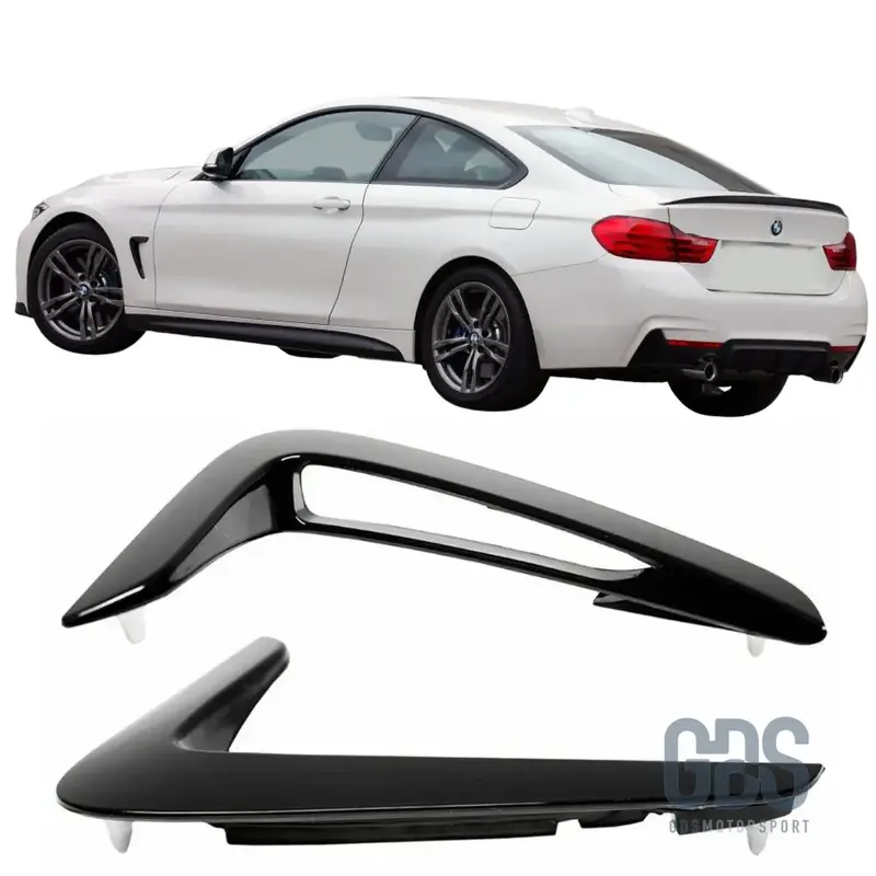 Grilles d'aile Noir Brillant BMW serie 4 F32 / F33 / F36 shadow line