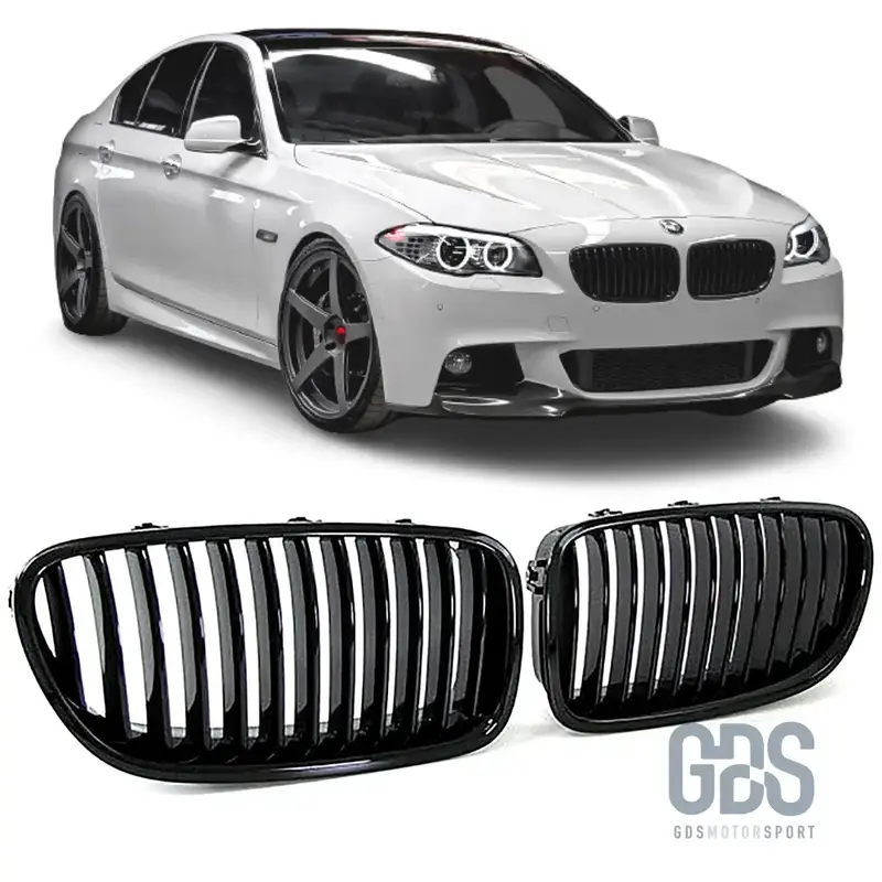 Grilles de Calandre Noir Brillant Style M Performance pour BMW Série 5 F10 & F11