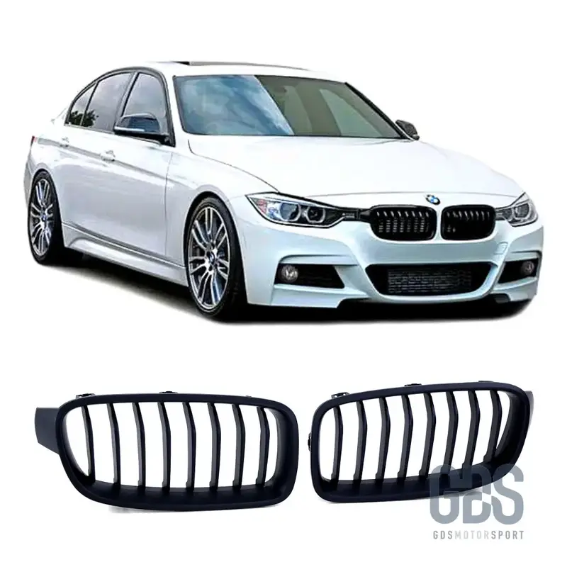 Grilles de calandre Noir Mat simple lame BMW F30 F31 M3 F80
