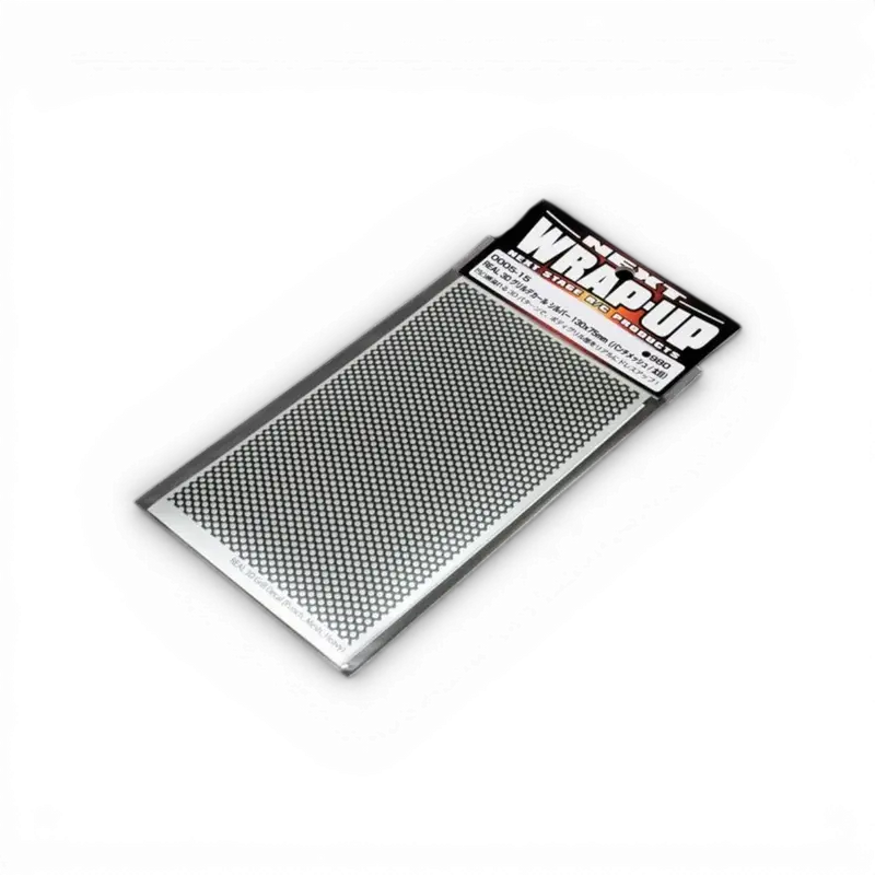 "Gris" Grille autocollante réel 3D - Maille Perforée/Épaisse - 130x75mm
