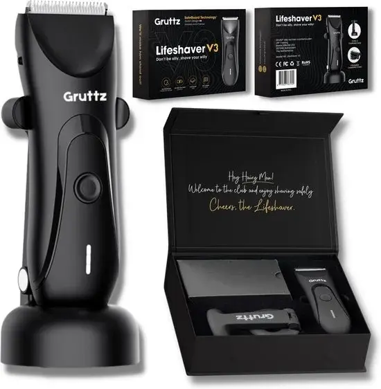 Gruttz Bodygroomer v3 Noir - Nouvelle Outlet