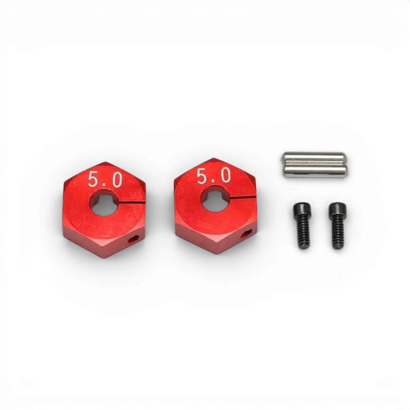Hexagone 5mm Rouge aluminium