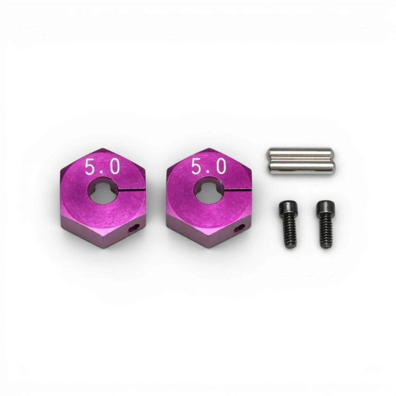 Hexagone 5mm Violet aluminium