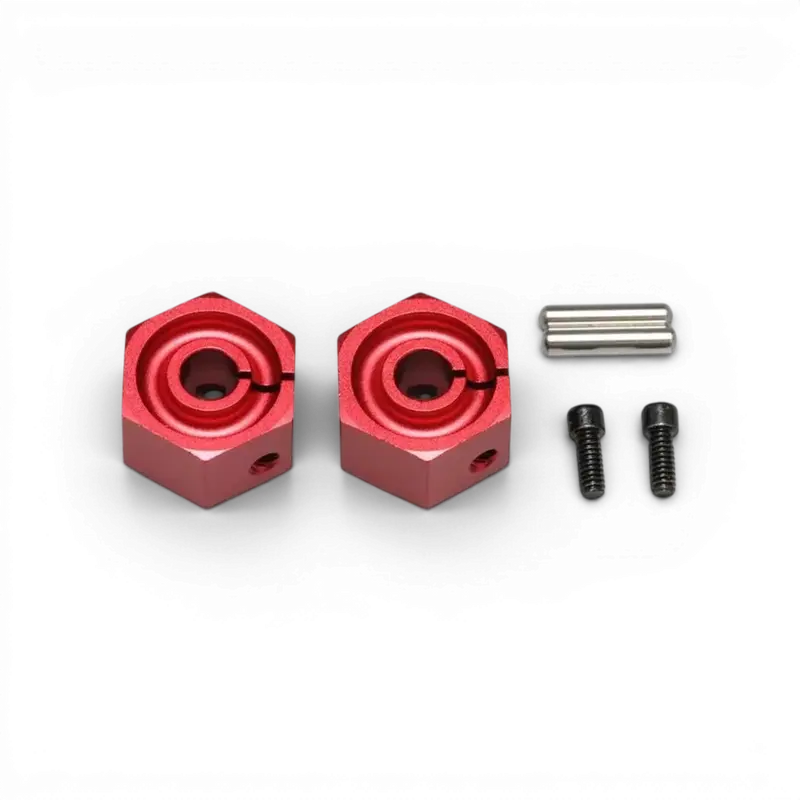 Hexagone 8mm Rouge aluminium