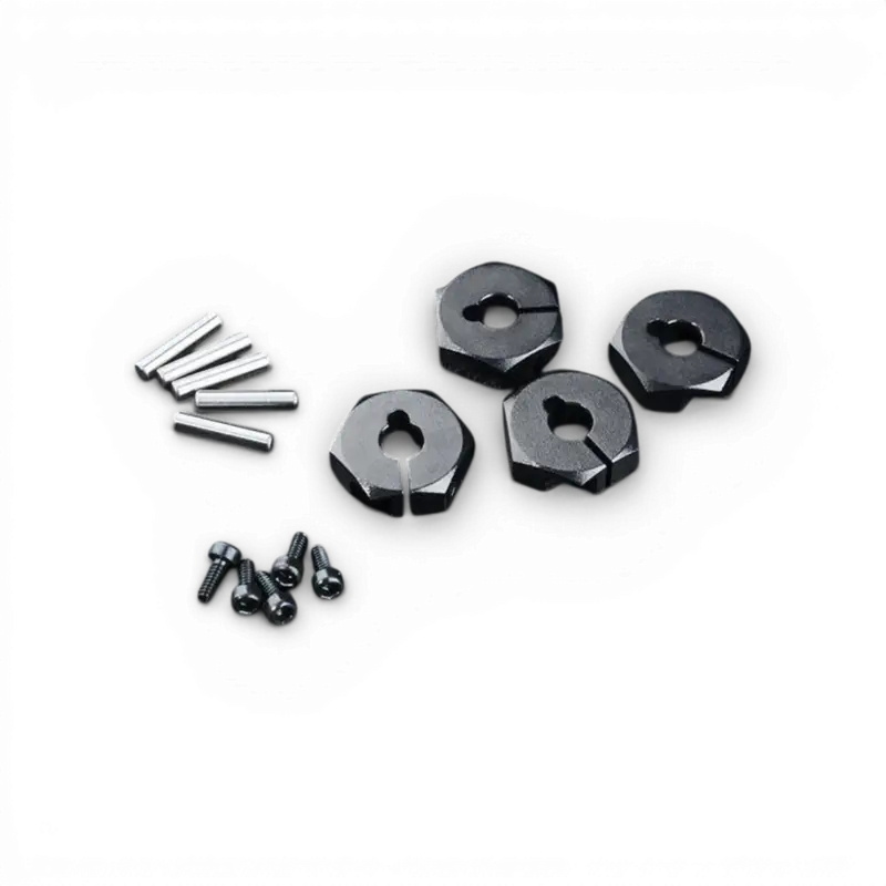 Hexagones Aluminium 4mm Noirs