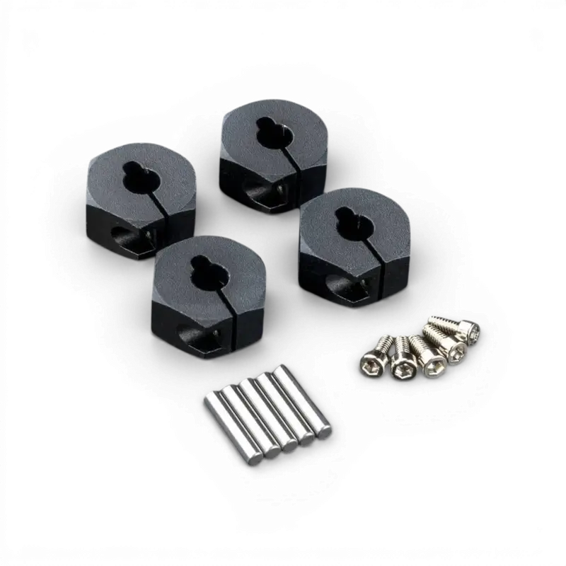 Hexagones Aluminium 6mm Noirs