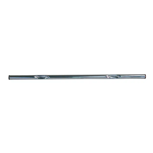 Highway Hawk 1" Straight Handlebars Slotted Chrome