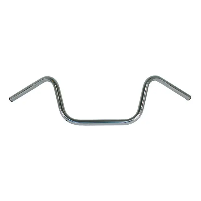 Highway Hawk 1" Street Low Handlebars Slotted Chrome