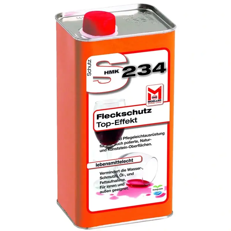 HMK S234 Protection contre les taches Effet Top 1l Imprégnation pour pierre