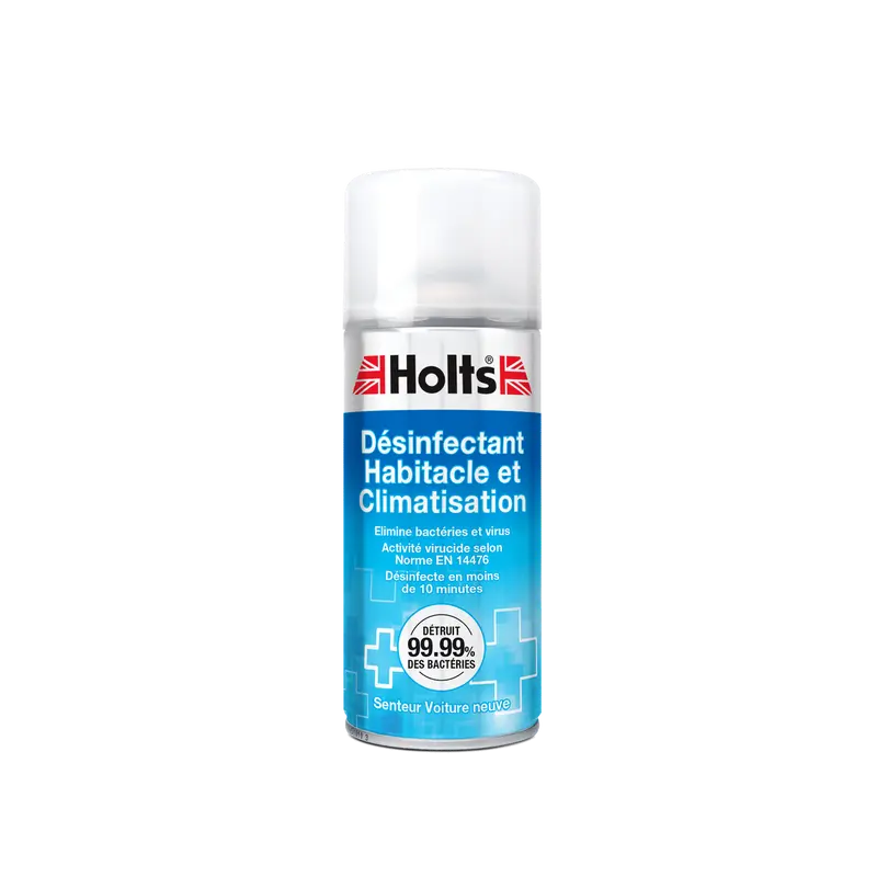 Holts Désinfectant Habitacle et Climatisation 150ml - Assainissement Complet de l'Intérieur de Votre Véhicule