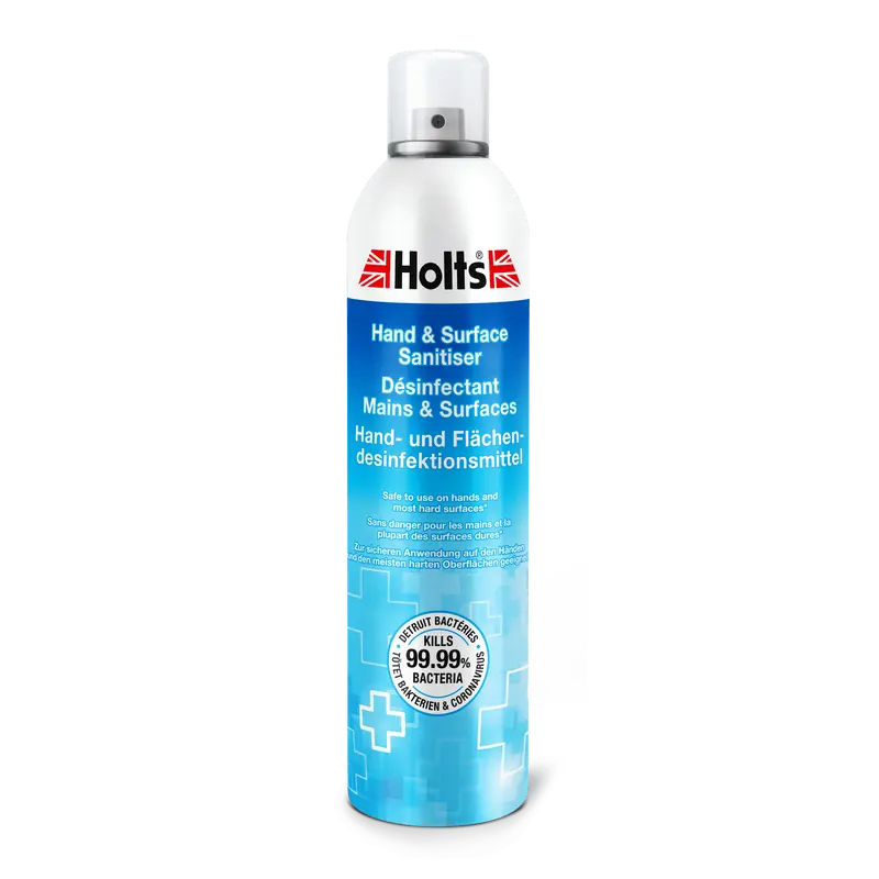 Holts Désinfectant Mains et Surfaces 400ml (Norme EN 14476) - Protection Efficace Contre les Germes et Virus