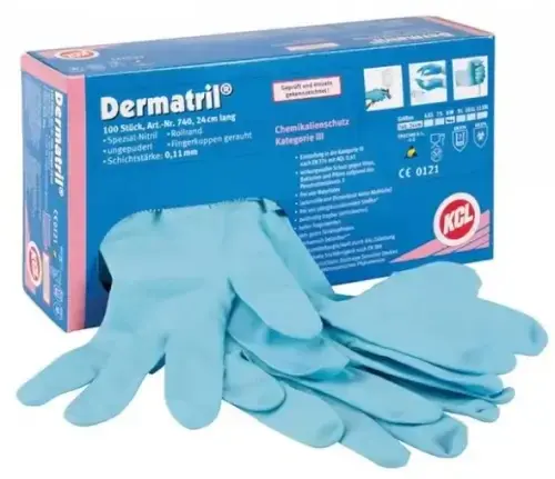 Honeywell Dermatril 100x XL Gants Nitrile Bleu Clair - Neuf