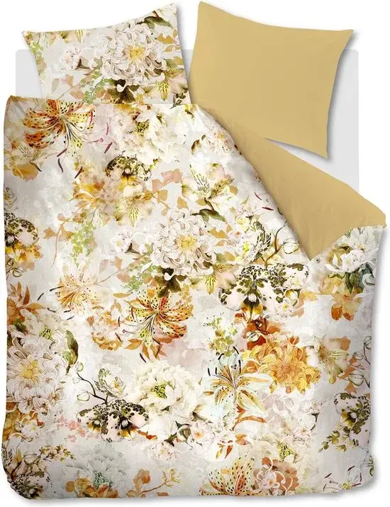 Housse de couette Kardol Mellow Breeze Jaune 200x200/220 - Nouveau Outlet