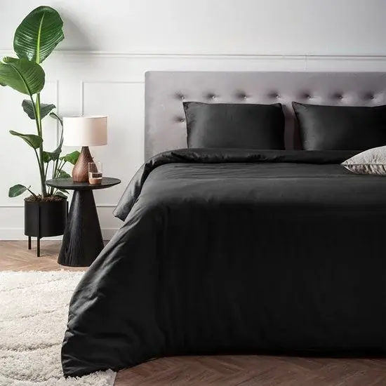 Housse de couette Presence Satin Luxury Blanche - Nouvelle prise de courant