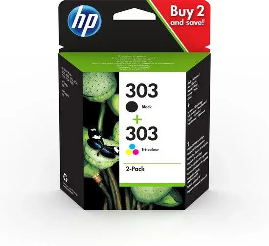 HP 303 couleur et noir capacité standard d'origine