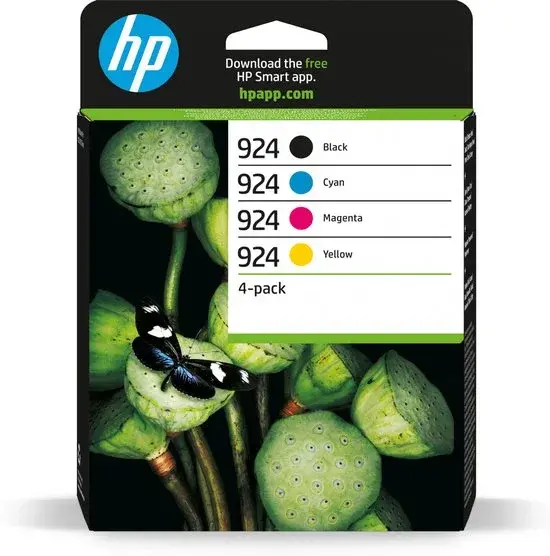 HP 924 noir et couleur d'origine