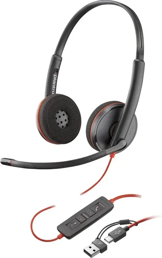 HP Poly Blackwire C3220 Casque supra-auriculaire Noir - Nouvelle Prise