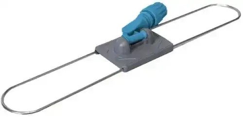 Huismerk Zwabberhouder Metaal/PVC 60cm Grijs/Blauw - Nieuw