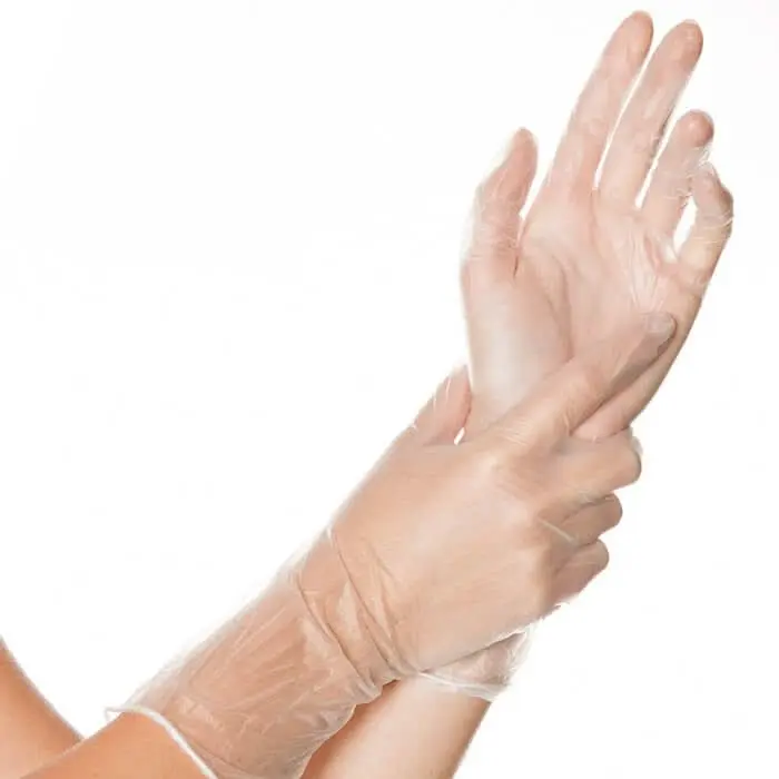 Hygostar Gants vinyle Ideal Long 30 cm 100 pièces