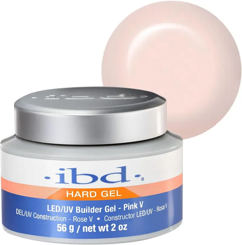 IBD Hard Gel LED/UV Gel de construction Rose V 56g - Nouvelle démarque