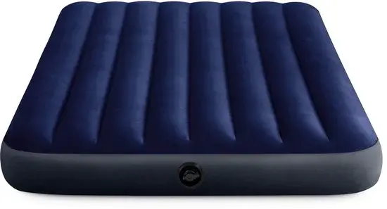 Intex Classic Downy Luchtbed 2-Persoons Blauw - Nieuw Outlet