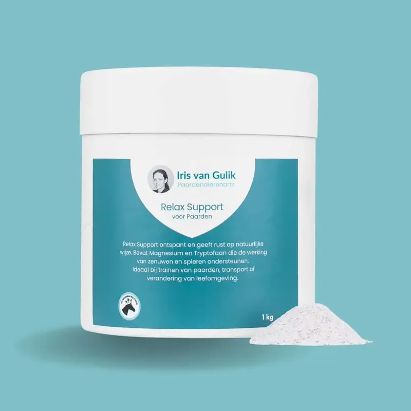 Iris van Gulik Relax Support Aanvullend Diervoeder Paard 1kg - Nieuw