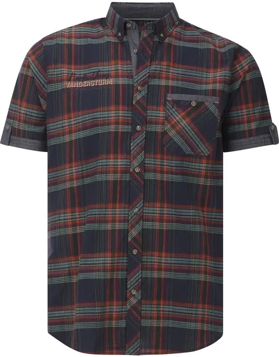 Jan Vanderstorm | Chemise à carreaux à manches courtes | Homme | L