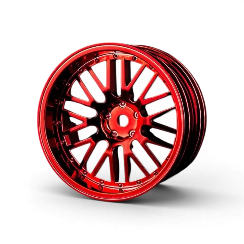 Jantes 10 spokes 2 ribs +8 Rouge