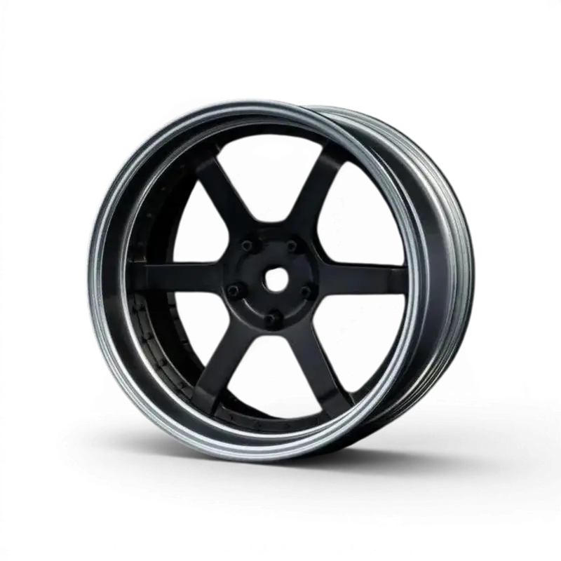 Jantes 106 Offset réglable Chrome mat/Chrome noir