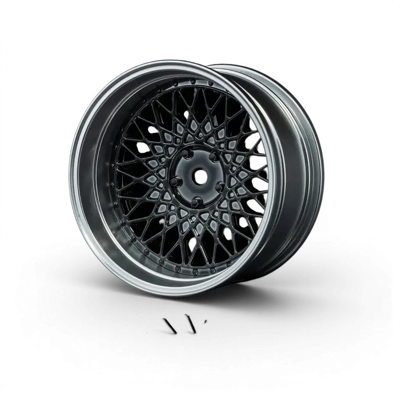 Jantes 501 Offset réglable Chrome mat/Chrome noir
