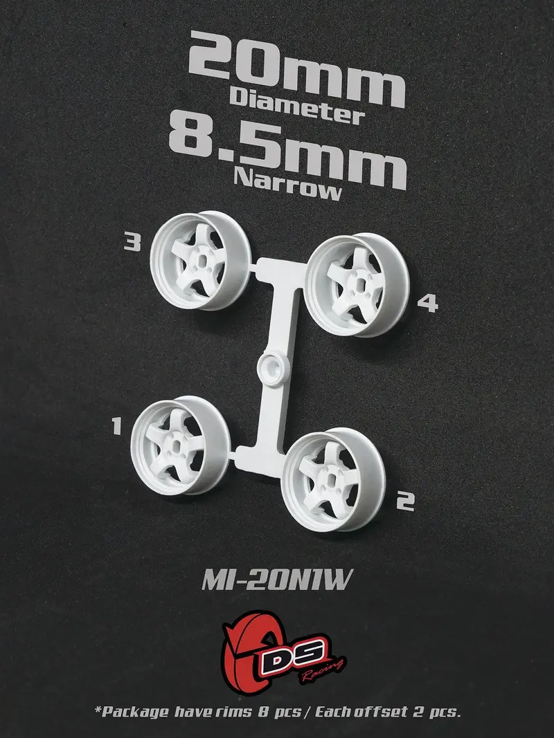 Jantes Blanches Mini Z N - 20mm - 8.5mm
